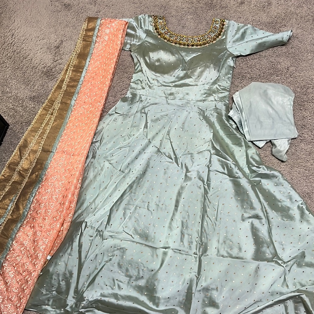 Soft green Gown